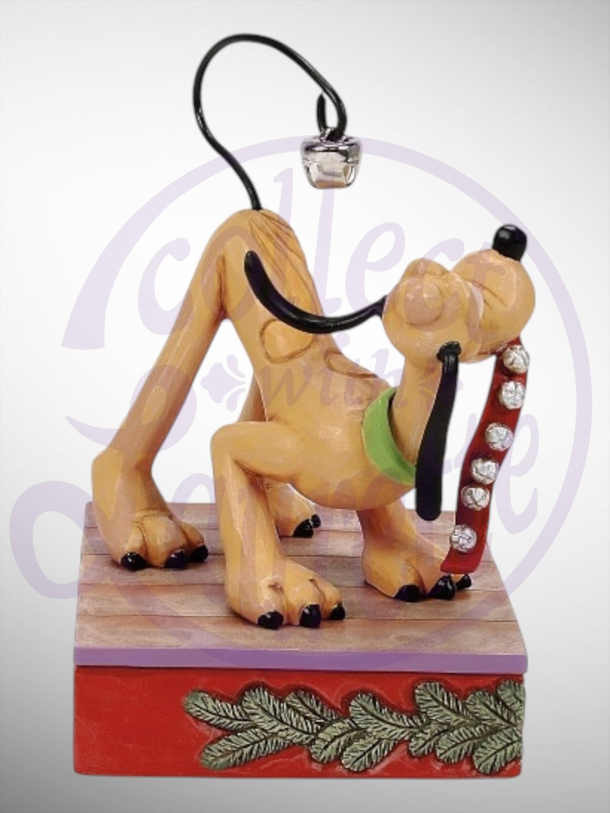 Jim Shore Disney Traditions -  Jolly Jingle Tail Pluto Christmas Figurine